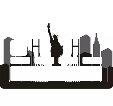 Kreditkort sticker New York - TenStickers