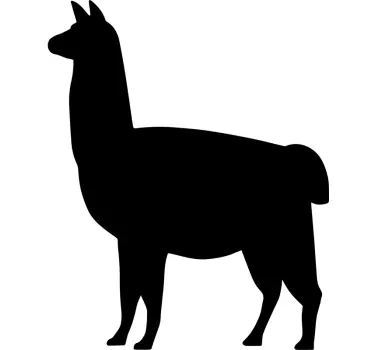 Lama iphone dyr vægklistermærke - TenStickers