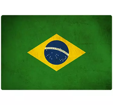 Laptop klistermærke, Brasiliansk flag - TenStickers