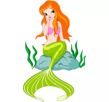 Wallstickers til børn Mermaid klistermærke - TenStickers