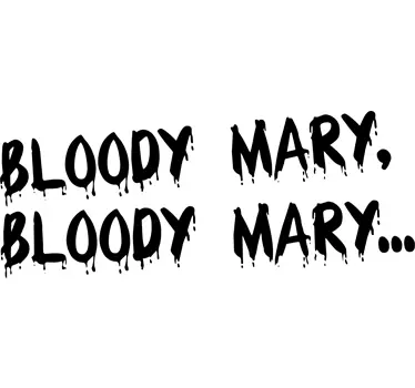 Spejl bloody mary mærkat - TenStickers