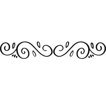 Moderne dekorativt headboard klistermærke - TenStickers