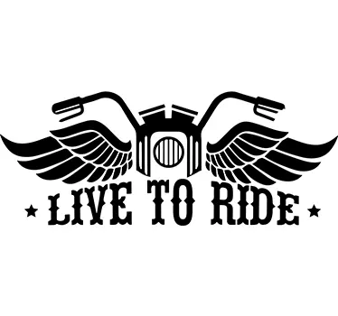 Motorcykel klistermærker live to ride - TenStickers