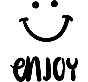 Nyde smil væg klistermærke - TenStickers