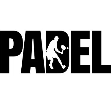Padel sports vægoverføringsbillede - TenStickers