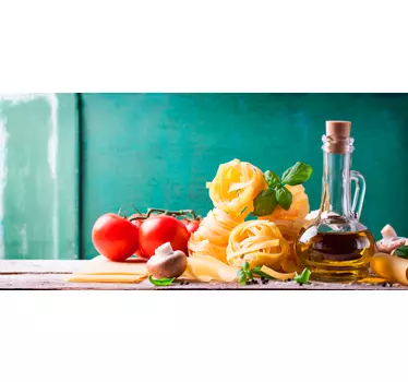 Pasta ingredienser mad vægoverføringsbillede - TenStickers