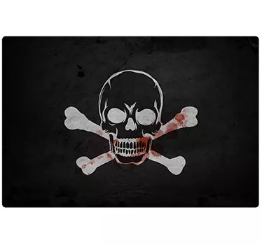 Pirat flag flag klistermærke - TenStickers
