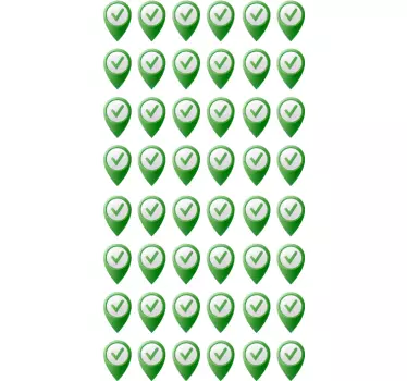 Placeret besøgte klistermærke - TenStickers