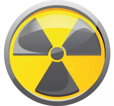Radioaktivt symbolklistermærke - TenStickers