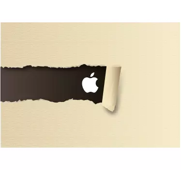 Revet papir Mac klistermærke - TenStickers