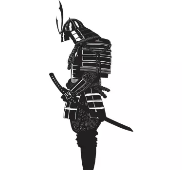 Samurai kriger klistermærke - TenStickers