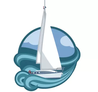 Sejlbåd klistermærke - TenStickers