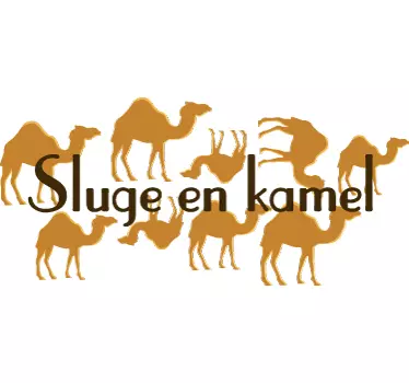 Sluge en kamel klistermærke - TenStickers
