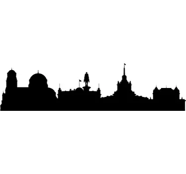 Sofia bulgaria skyline klistermærke - TenStickers