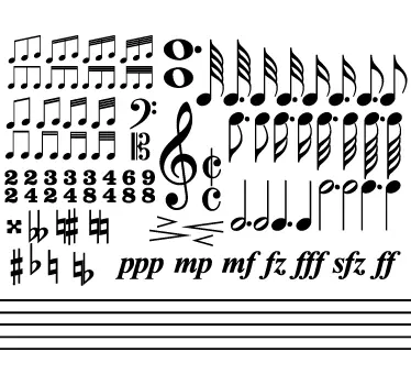 Solfeo musikalsk klistermærke - TenStickers
