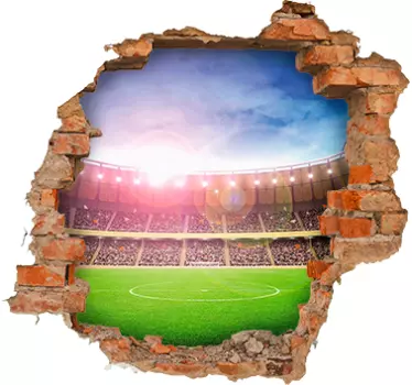 Stadion trompe l'oeil visuelle effekter vægklistermærke - TenStickers