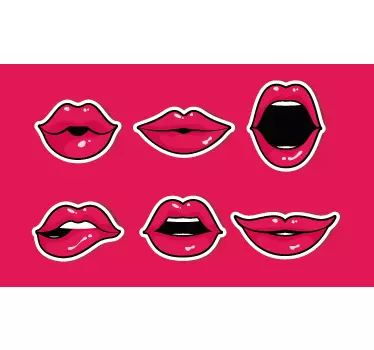 Sticker til skuffer mund - TenStickers