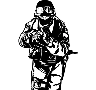 Swat team vægklistermærke - TenStickers
