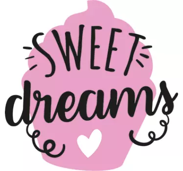 Sweet dreams tekst wallsticker - TenStickers