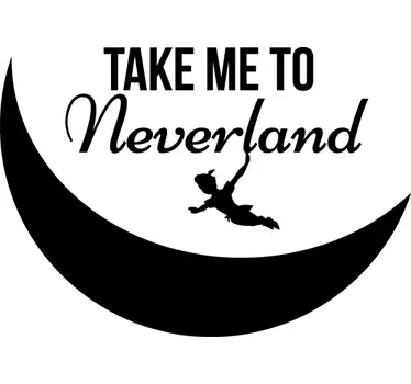 Tage mig med til et neverland vægklistermærke - TenStickers