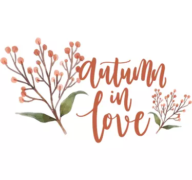 Tekst efterårs wallsticker - TenStickers