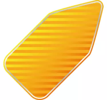 Tilpasselig gul pilemærkat - TenStickers