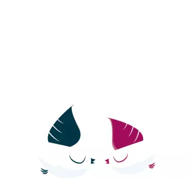 To kærlighedsfugle mærkater - TenStickers