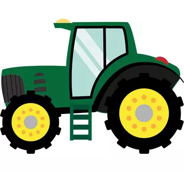 Traktor børneværelse wallsticker - TenStickers