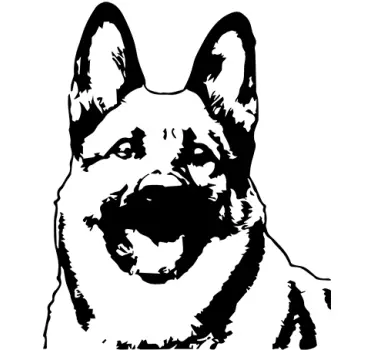 Tysk shepard-klistermærke - TenStickers