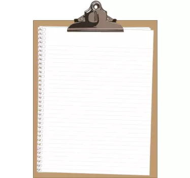 Udklipsholder whiteboard vægklistermærke - TenStickers