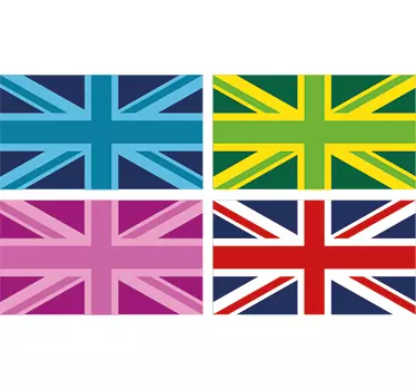 Union jack vægklistermærker - TenStickers