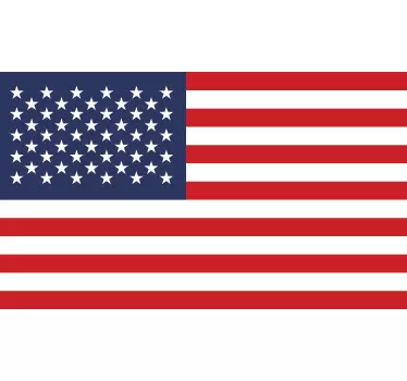 Usa flag klistermærke - TenStickers