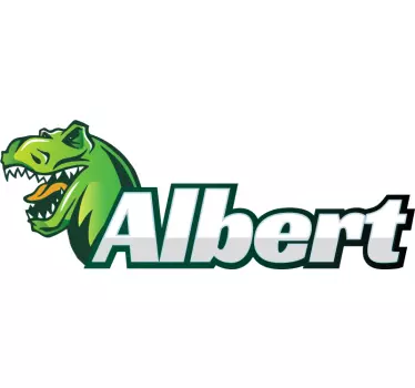 Personlig dinosaur wallsticker - TenStickers