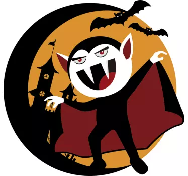 Vampyr halloween vægklistermærke - TenStickers