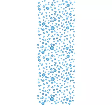Vanddråber bruser klistermærke - TenStickers
