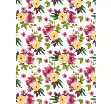 Vinduesklæbende vilde blomster - TenStickers