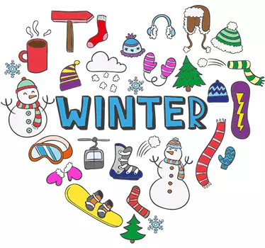 Vinter væg klistermærke - TenStickers