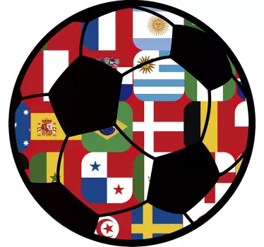 Vm fodboldklistermærke - TenStickers