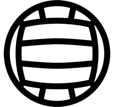 Volley ball klistermærke - TenStickers