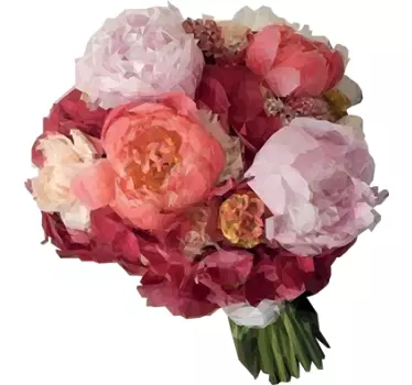 Wallsticker blomsterbuket - TenStickers