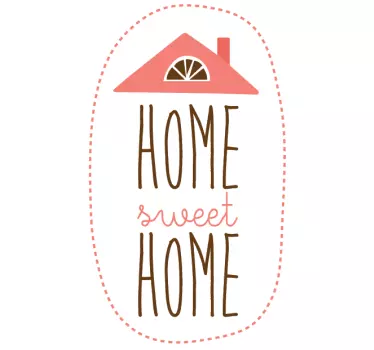 Wallstickers Home sweet home - TenStickers