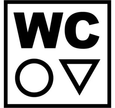 Wc toilet klistermærke - TenStickers