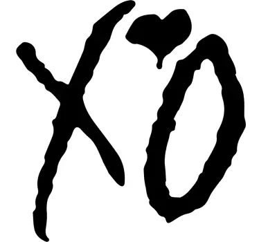 Xo brand logo sticker til bil - TenStickers
