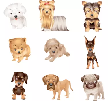 Yndig hvalpedalmindesamling - TenStickers