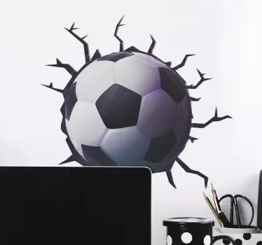 3d bold gennem væggen visuelle effekter vægoverføringsbillede - TenStickers