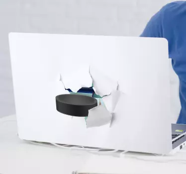 3d hockey sports klistermærke - TenStickers
