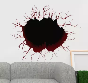3d hul visuelle effekter væg klistermærke - TenStickers