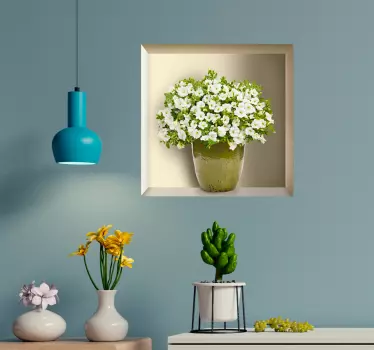 3d-klistermærke til veggramme - TenStickers