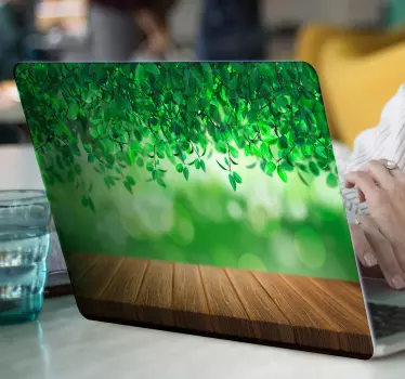 3d natur laptop sticker - TenStickers
