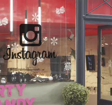 Instagram logo mærkat - TenStickers